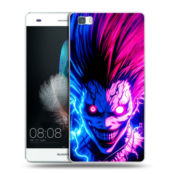 Силиконовый чехол на Huawei P8 Lite с принтом Death note Тетрадь смерти Силиконовый чехол на Huawei P8 Lite с принтом Death note Тетрадь смерти