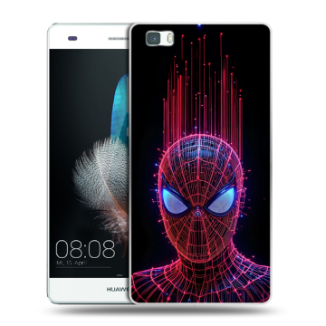 Силиконовый чехол на Huawei P8 Lite с принтом Spiderman Человек паук
