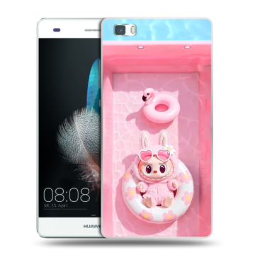 Силиконовый чехол на Huawei P8 Lite с принтом Labubu Лабубу Силиконовый чехол на Huawei P8 Lite с принтом Labubu Лабубу