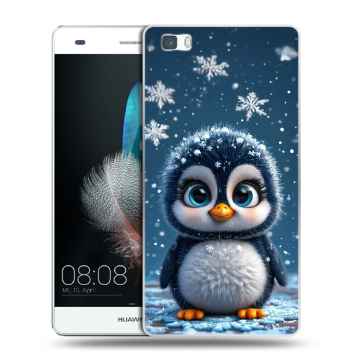 Силиконовый чехол на Huawei P8 Lite с принтом Новый год