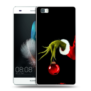 Силиконовый чехол на Huawei P8 Lite с принтом Новый год Гринч