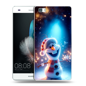 Силиконовый чехол на Huawei P8 Lite с принтом Новый год