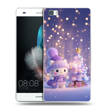 Силиконовый чехол на Huawei P8 Lite с принтом Новый год