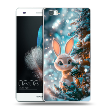 Силиконовый чехол на Huawei P8 Lite с принтом Новый год