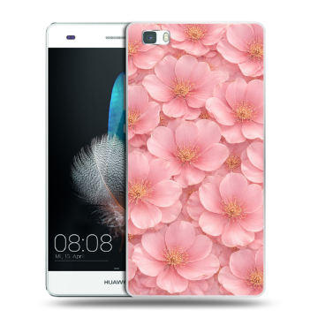 Силиконовый чехол на Huawei P8 Lite с принтом женский