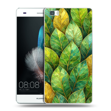 Силиконовый чехол на Huawei P8 Lite с принтом женский