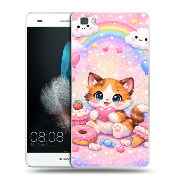 Силиконовый чехол на Huawei P8 Lite с принтом для девочек Силиконовый чехол на Huawei P8 Lite с принтом для девочек