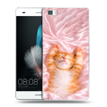 Силиконовый чехол на Huawei P8 Lite с принтом женский