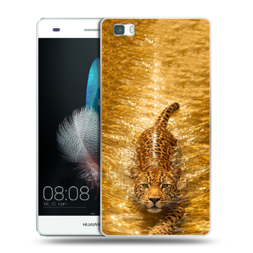 Силиконовый чехол на Huawei P8 Lite с принтом женский