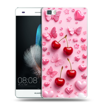 Силиконовый чехол на Huawei P8 Lite с принтом для девочек Силиконовый чехол на Huawei P8 Lite с принтом для девочек