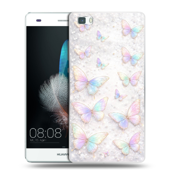 Силиконовый чехол на Huawei P8 Lite с принтом женский