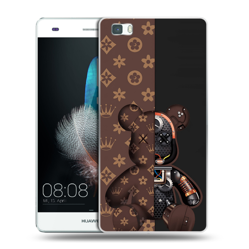 Силиконовый чехол на Huawei P8 Lite с принтом Луи робот Силиконовый чехол на Huawei P8 Lite с принтом Луи робот