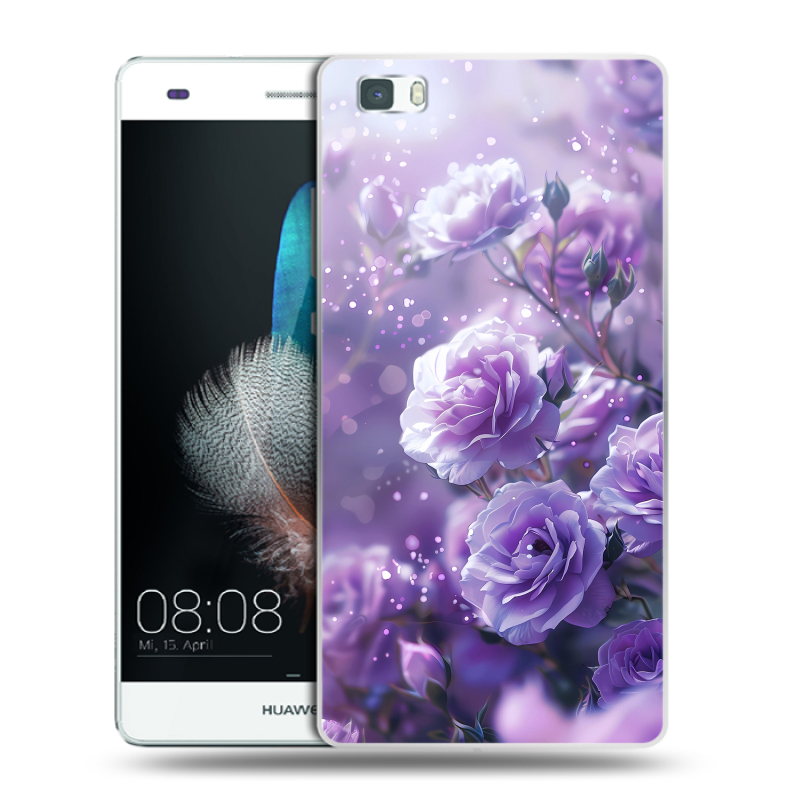 Силиконовый чехол на Huawei P8 Lite с принтом Розы цветы Силиконовый чехол на Huawei P8 Lite с принтом Розы цветы