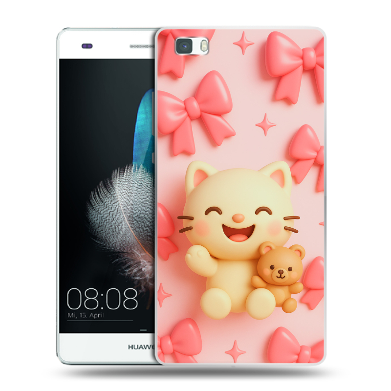 Силиконовый чехол на Huawei P8 Lite с принтом для девочек Силиконовый чехол на Huawei P8 Lite с принтом для девочек