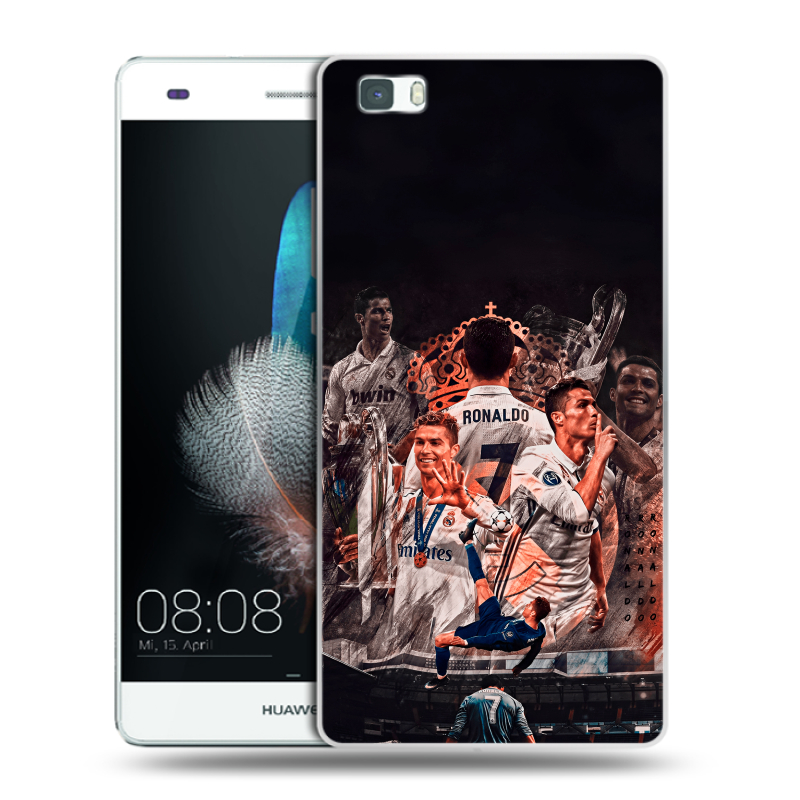 Силиконовый чехол на Huawei P8 Lite с принтом Реал Роналдо Real Ronaldo Силиконовый чехол на Huawei P8 Lite с принтом Реал Роналдо Real Ronaldo