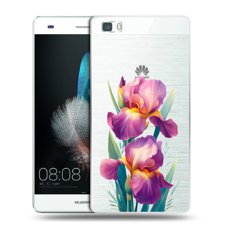Силиконовый чехол на Huawei P8 Lite с принтом Цветы орхидеи Силиконовый чехол на Huawei P8 Lite с принтом Цветы орхидеи