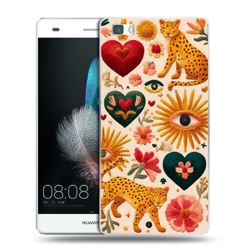 Силиконовый чехол на Huawei P8 Lite с принтом Модный принт Силиконовый чехол на Huawei P8 Lite с принтом Модный принт