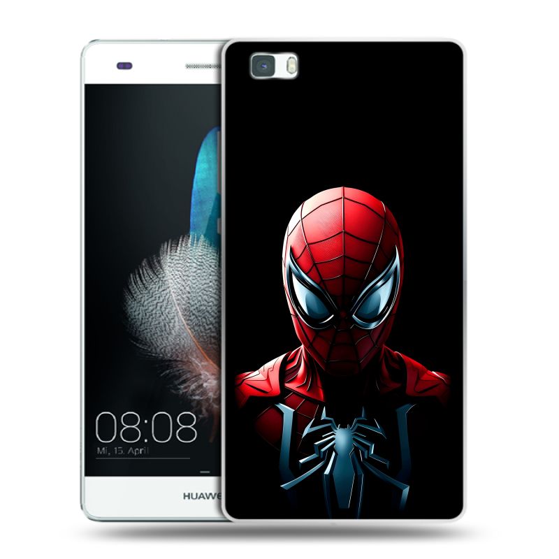 Силиконовый чехол на Huawei P8 Lite с принтом Spiderman Человек паук Силиконовый чехол на Huawei P8 Lite с принтом Spiderman Человек паук