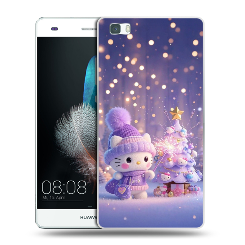 Силиконовый чехол на Huawei P8 Lite с принтом Новый год Силиконовый чехол на Huawei P8 Lite с принтом Новый год
