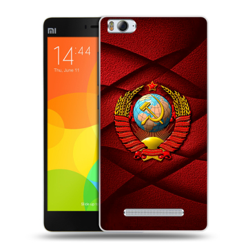 Пластиковый чехол на Xiaomi Mi4i с принтом Герб СССР Пластиковый чехол на Xiaomi Mi4i с принтом Герб СССР