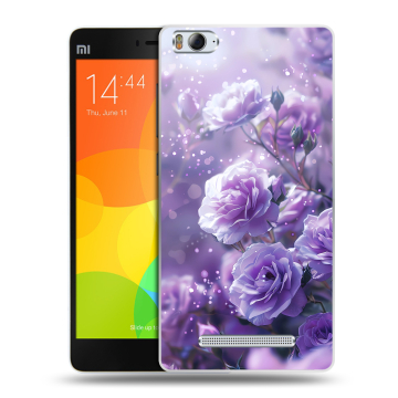 Пластиковый чехол на Xiaomi Mi4i с принтом Розы цветы Пластиковый чехол на Xiaomi Mi4i с принтом Розы цветы