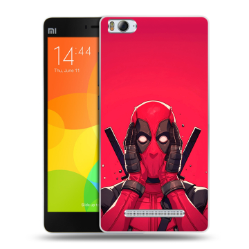 Пластиковый чехол на Xiaomi Mi4i с принтом Дедпул Deadpool