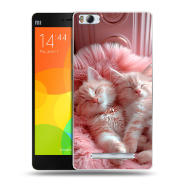 Пластиковый чехол на Xiaomi Mi4i с принтом котята котики Пластиковый чехол на Xiaomi Mi4i с принтом котята котики
