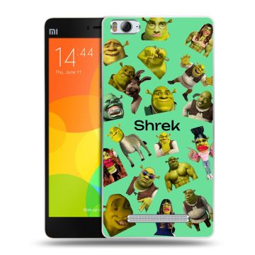 Пластиковый чехол на Xiaomi Mi4i с принтом Шрек Shrek Пластиковый чехол на Xiaomi Mi4i с принтом Шрек Shrek