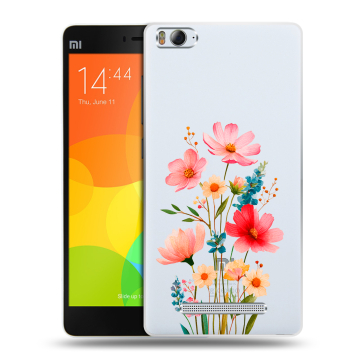 Пластиковый чехол на Xiaomi Mi4i с принтом Цветы Пластиковый чехол на Xiaomi Mi4i с принтом Цветы