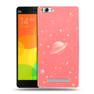 Пластиковый чехол на Xiaomi Mi4i с принтом Розовый космос Пластиковый чехол на Xiaomi Mi4i с принтом Розовый космос