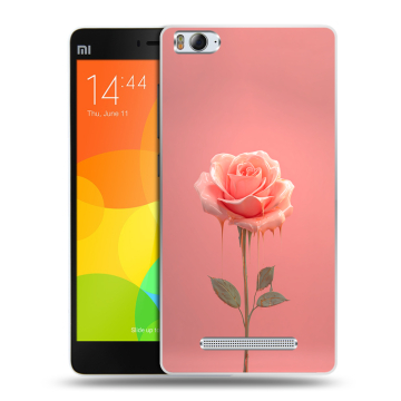 Пластиковый чехол на Xiaomi Mi4i с принтом Розовая роза Пластиковый чехол на Xiaomi Mi4i с принтом Розовая роза