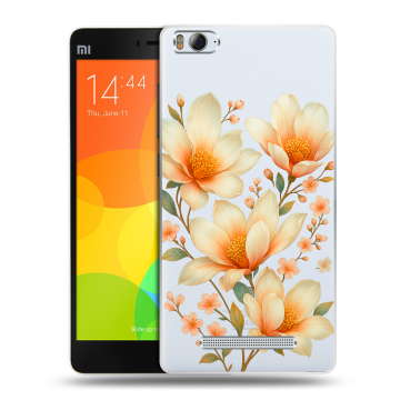 Пластиковый чехол на Xiaomi Mi4i с принтом Цветы Пластиковый чехол на Xiaomi Mi4i с принтом Цветы