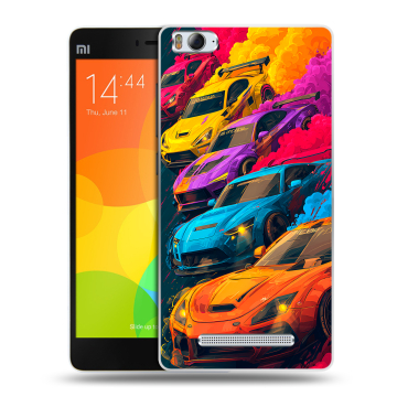 Пластиковый чехол на Xiaomi Mi4i с принтом Тачки Пластиковый чехол на Xiaomi Mi4i с принтом Тачки