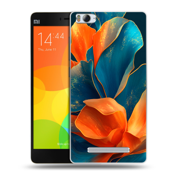 Пластиковый чехол на Xiaomi Mi4i с принтом Цветы Пластиковый чехол на Xiaomi Mi4i с принтом Цветы