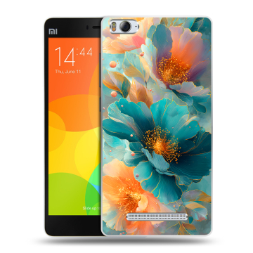 Пластиковый чехол на Xiaomi Mi4i с принтом Цветы Пластиковый чехол на Xiaomi Mi4i с принтом Цветы