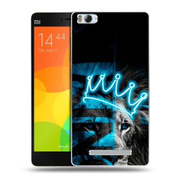Пластиковый чехол на Xiaomi Mi4i с принтом Король лев