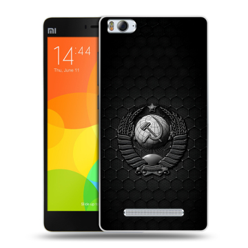 Пластиковый чехол на Xiaomi Mi4i с принтом Герб Флаг СССР Пластиковый чехол на Xiaomi Mi4i с принтом Герб Флаг СССР