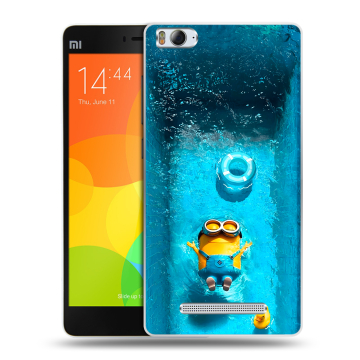 Пластиковый чехол на Xiaomi Mi4i с принтом Миньоны Пластиковый чехол на Xiaomi Mi4i с принтом Миньоны