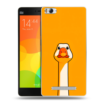 Пластиковый чехол на Xiaomi Mi4i с принтом Смешная утка