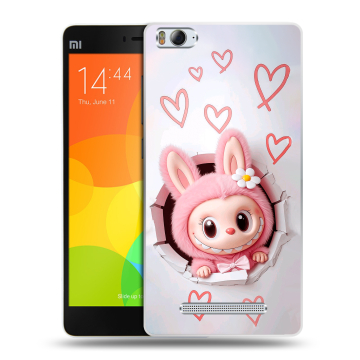 Пластиковый чехол на Xiaomi Mi4i с принтом Labubu Лабубу Пластиковый чехол на Xiaomi Mi4i с принтом Labubu Лабубу