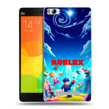 Пластиковый чехол на Xiaomi Mi4i с принтом Roblox Роблокс
