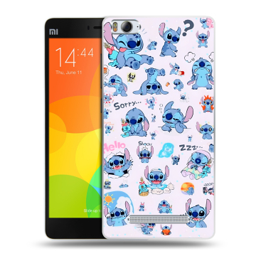 Пластиковый чехол на Xiaomi Mi4i с принтом Лило и Стич Пластиковый чехол на Xiaomi Mi4i с принтом Лило и Стич