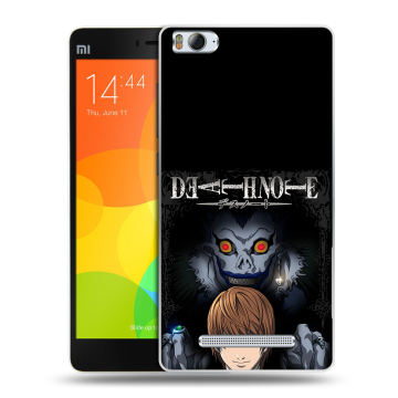 Пластиковый чехол на Xiaomi Mi4i с принтом Death note Тетрадь смерти