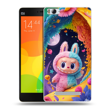 Пластиковый чехол на Xiaomi Mi4i с принтом Labubu Лабубу