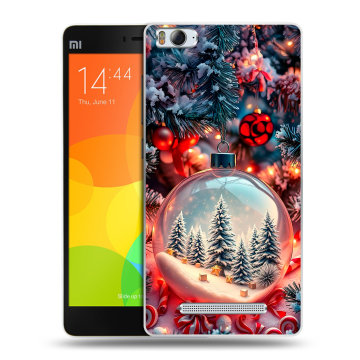 Пластиковый чехол на Xiaomi Mi4i с принтом Новый год Пластиковый чехол на Xiaomi Mi4i с принтом Новый год
