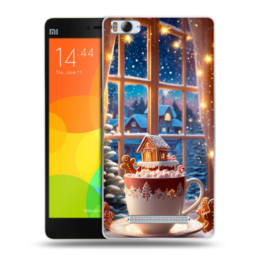Пластиковый чехол на Xiaomi Mi4i с принтом Новый год Пластиковый чехол на Xiaomi Mi4i с принтом Новый год