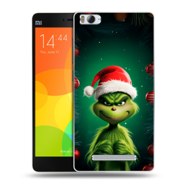 Пластиковый чехол на Xiaomi Mi4i с принтом Гринч Новый год Рождество Пластиковый чехол на Xiaomi Mi4i с принтом Гринч Новый год Рождество