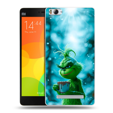 Пластиковый чехол на Xiaomi Mi4i с принтом Новый год гринч Пластиковый чехол на Xiaomi Mi4i с принтом Новый год гринч