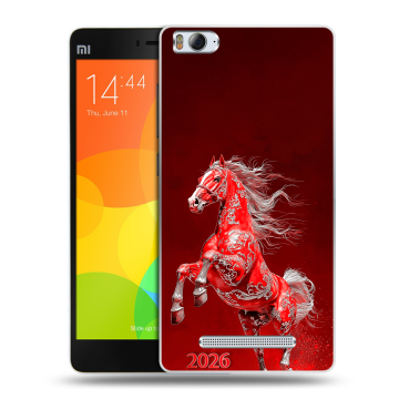 Пластиковый чехол на Xiaomi Mi4i с принтом Новый год Пластиковый чехол на Xiaomi Mi4i с принтом Новый год