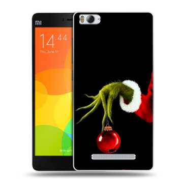 Пластиковый чехол на Xiaomi Mi4i с принтом Новый год Гринч Пластиковый чехол на Xiaomi Mi4i с принтом Новый год Гринч